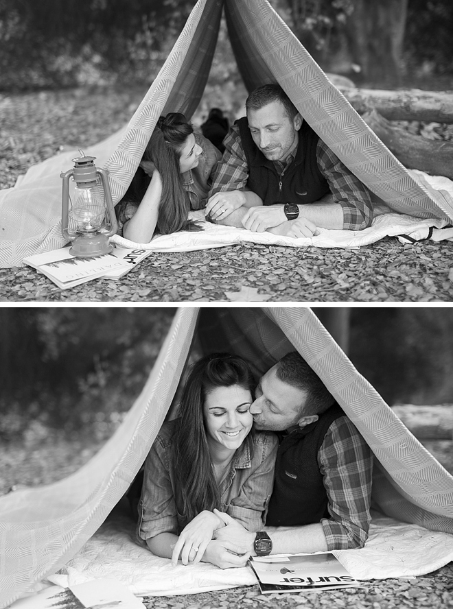 Marian Bear Park Camping Engagement by Lauren Alisse Photography on ArtfullyWed.com