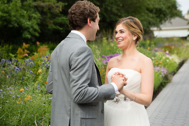 A romantic summer wedding at the New York Botanical Garden // Lauren Rutten Photography: laurenruttenphoto.com