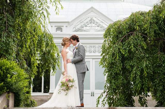 A romantic summer wedding at the New York Botanical Garden // Lauren Rutten Photography: laurenruttenphoto.com