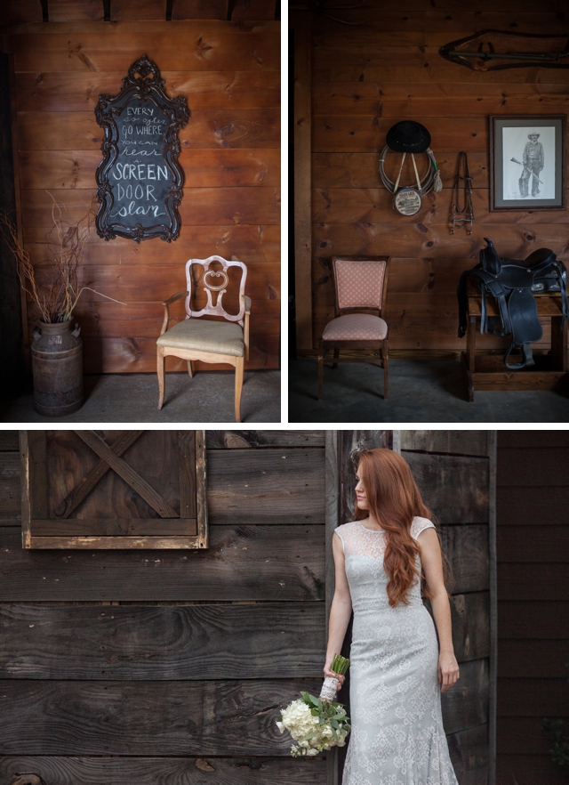 A horse farm bridal session by Leigh+Becca || see more at blog.nearlynewlywed.com 