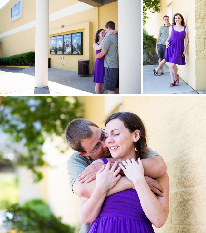 Beach Movie Bistro Engagement by Leigh Skaggs Photography