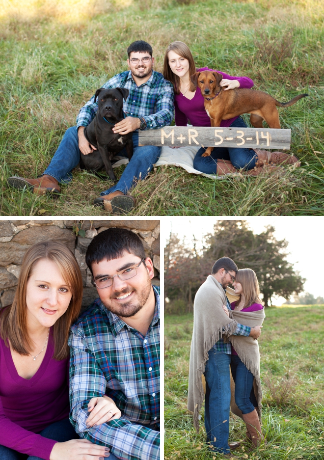 Autumn engagement session at a family farm by Limefish Studio || see more on blog.nearlynewlywed.com