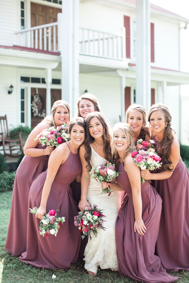 An autumn wedding with sweet handmade touches and a palette of rich plum and gray by Lindsay Campbell Photography