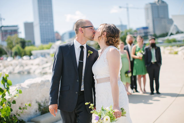 A green farm to table wedding at a historic Milwaukee venue by Lisa Mathewson Photography