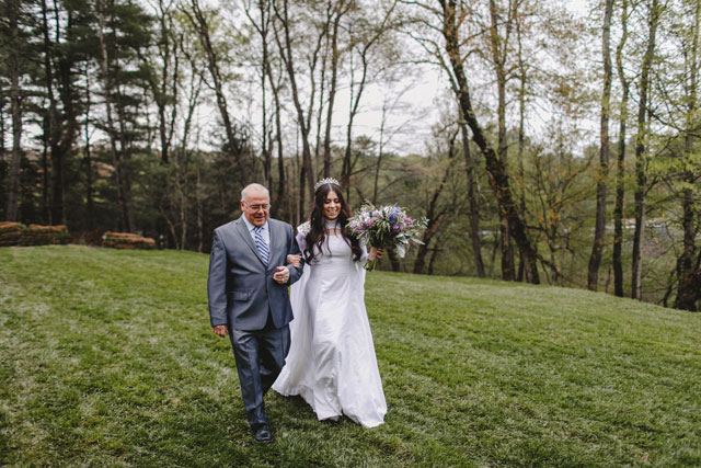 A jewel toned waterfall wedding in the Poconos by Love Me Do Photography