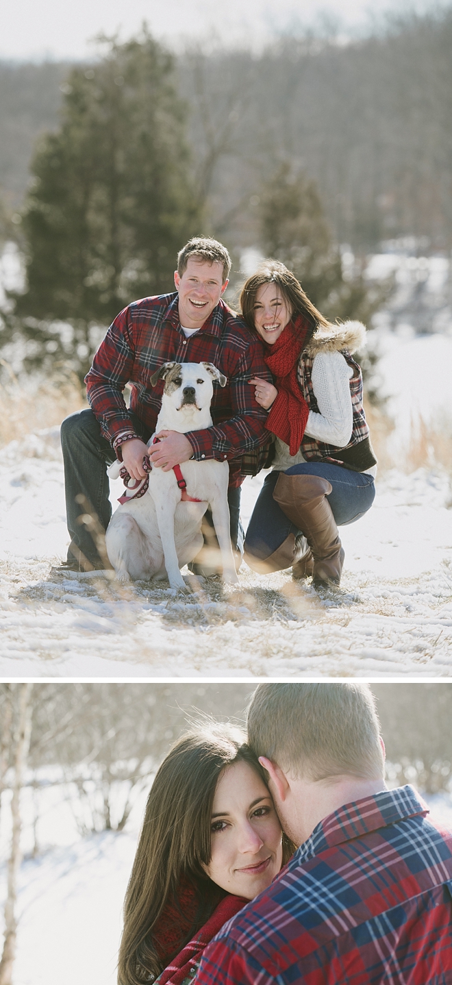 Outdoorsy Winter Engagement by M2 Photography