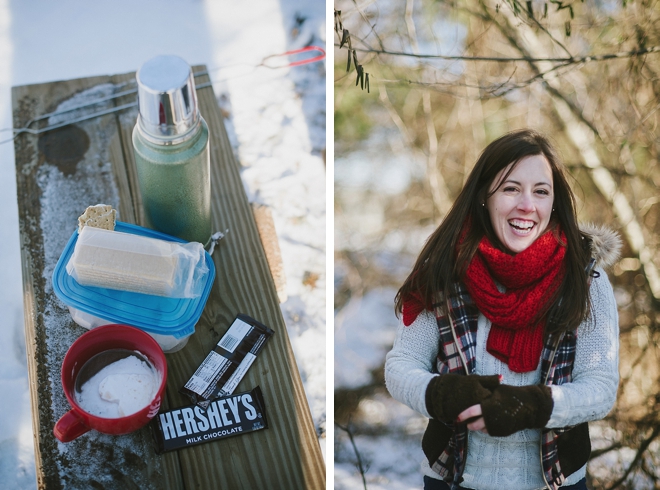 Outdoorsy Winter Engagement by M2 Photography