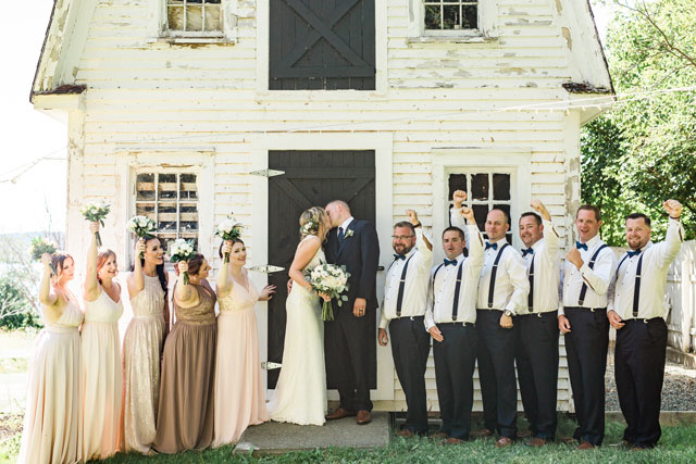 A rustic and romantic wedding at The Doctor's House, an historic venue in Newfoundland, by Maddie Mills Photo