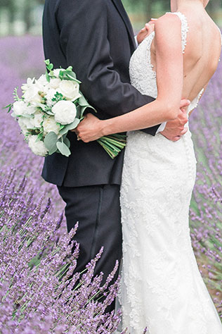 A classic and elegant lavender filled wedding in a garden on Chesapeake Bay by Manda Weaver Photography