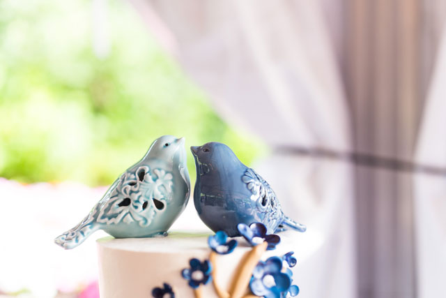A whimsical springtime butterfly and bird themed garden wedding by Mathew Irving Photography