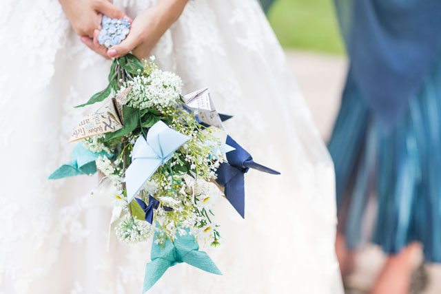A whimsical springtime butterfly and bird themed garden wedding by Mathew Irving Photography