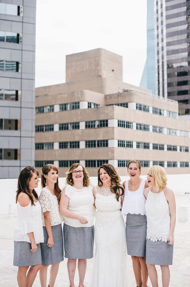 An organic Dallas wedding on an urban rooftop with eclectic details by Matt McElligott Photography and Urban Magnolia Weddings and Events
