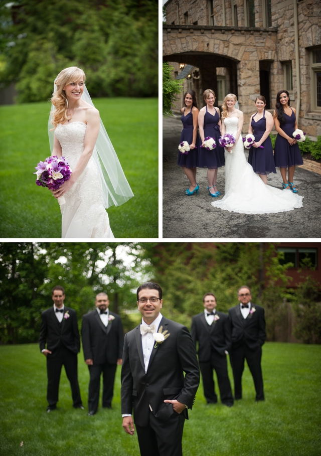 A traditional spring wedding in Pennsylvania with purple details by Meaghan Elliott Photography || see more on blog.nearlynewlywed.com