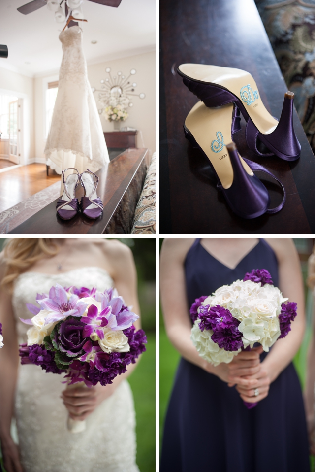 A traditional spring wedding in Pennsylvania with purple details by Meaghan Elliott Photography || see more on blog.nearlynewlywed.com