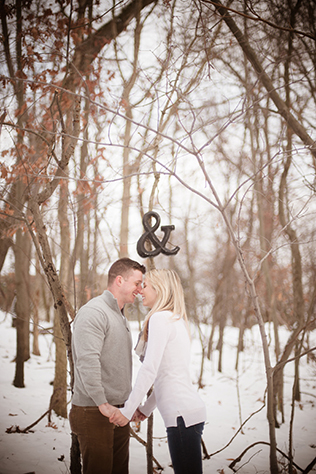 A sweet, snowy winter engagement session in Pittsburgh // photos by Meaghan Elliott Photography: http://www.mephotography.com || see more on https://blog.nearlynewlywed.com