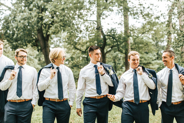 An elegant and rustic blue Virginia wedding with DIY details by Megan Morales Photography