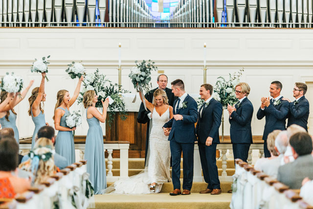 An elegant and rustic blue Virginia wedding with DIY details by Megan Morales Photography