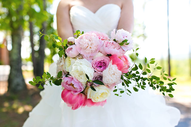 A gorgeous spring rose quartz mountain wedding in Virginia by Megan Vaughan Photography