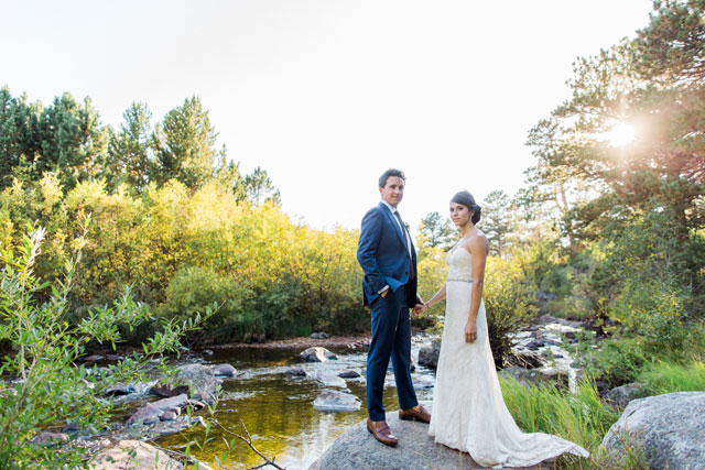 An elegant outdoor mountain wedding at Wild Basin Lodge by Meigan Canfield Photography