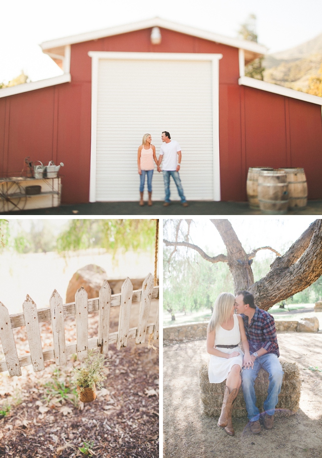 Red Barn Ranch Engagement Session by Melissa Biador Photography on ArtfullyWed.com