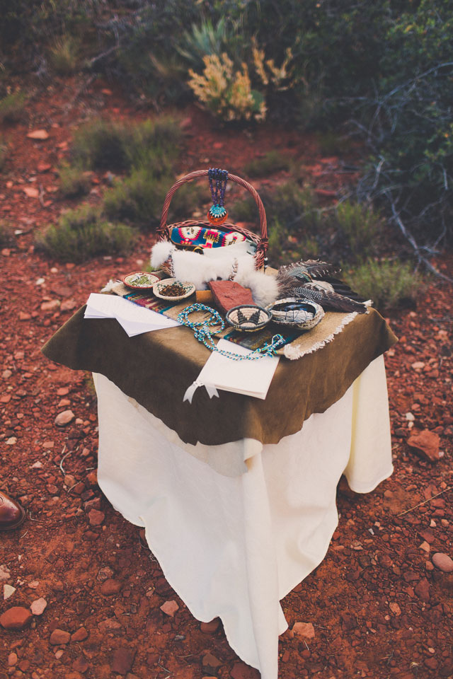 An intimate wedding in a spot carved into the hillside of Sedona | Mike Olbinski Photography: http://www.mikeolbinski.com