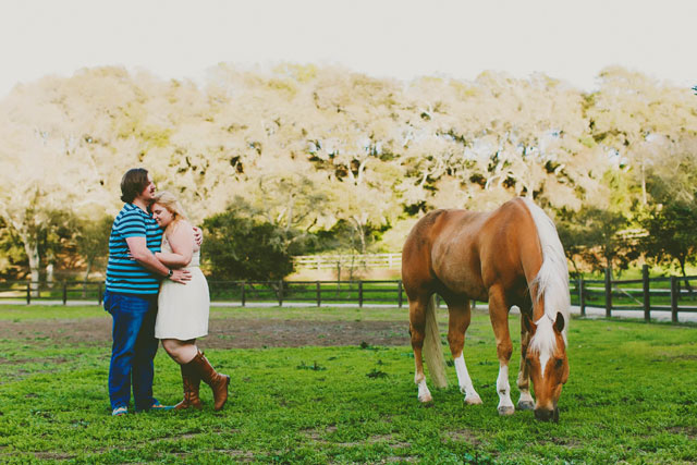 A sun-kissed spring Santa Cruz ranch engagement session // photos by Milou + Olin Photography: http://www.milouandolin.com || see more on https://blog.nearlynewlywed.com