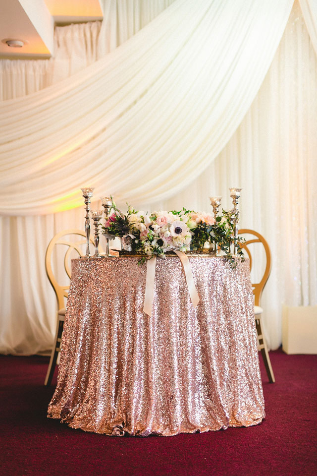A sparkly blush and metallic wedding in San Ramon | Milou + Olin Photography