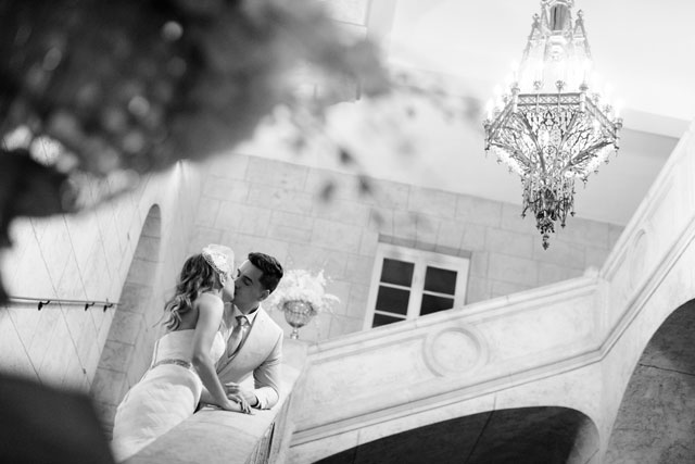 Elegant, vintage details abound in this historic ballroom wedding with a Star Wars surprise | Minerva Photography