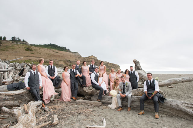 A California seaside ranch wedding with the perfect combination of DIY details, natural beauty and simple romantic style by Muir Adams Photography