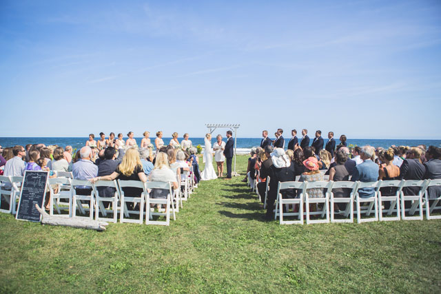 A romantic ocean inspired wedding at a waterfront park in New Hampshire by Nicole Canegata Photography