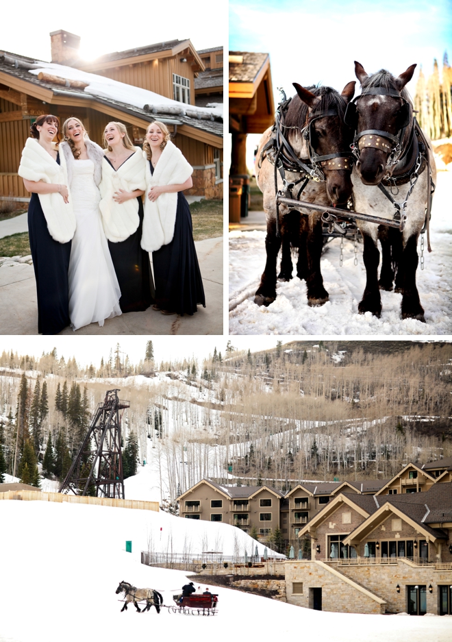 Snowy Deer Valley Resort Wedding by Pepper Nix Photography