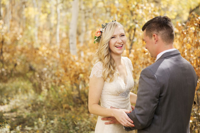 A golden wedding in the aspen tree meadows of Utah | Pepper Nix Photography: http://www.peppernix.com