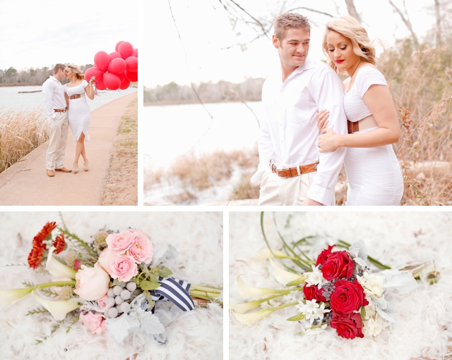 A romantic, wintery lakeside anniversary shoot by Photography by Gema || see more on blog.nearlynewlywed.com