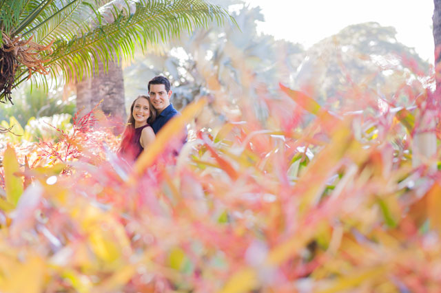 A romantic engagement session at Fairchild Tropical Botanic Garden and Key Biscayne // photos by PhotoNotions Photography, LLC: http://www.tjphotonotions.com || see more on https://blog.nearlynewlywed.com