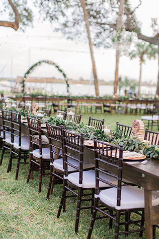 A floral-inspired Florida coastal wedding with an adorable French Bulldog by PSJ Photography