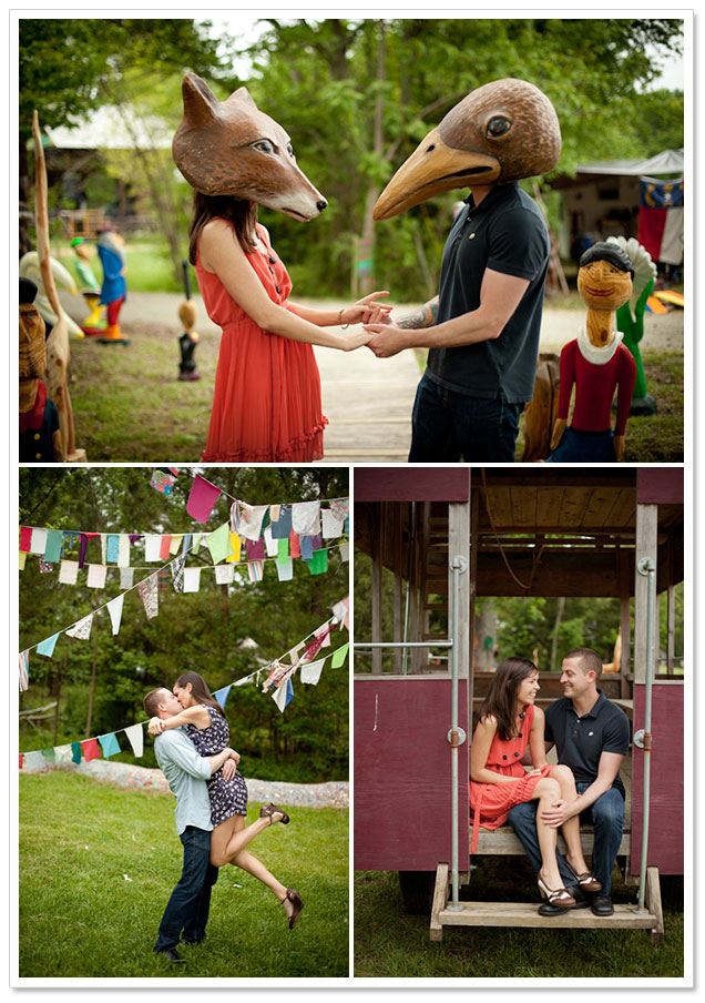 Bohemian Shakori Hills Engagement Session by Rebecca Ames Photography on ArtfullyWed.com