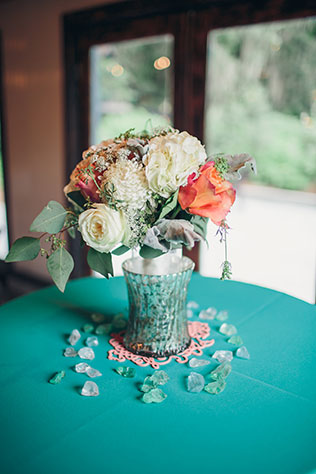A nautical summer wedding in South Carolina with a vibrant coral and teal palette | Richard Bell Photography: http://www.charlestonwedding.com