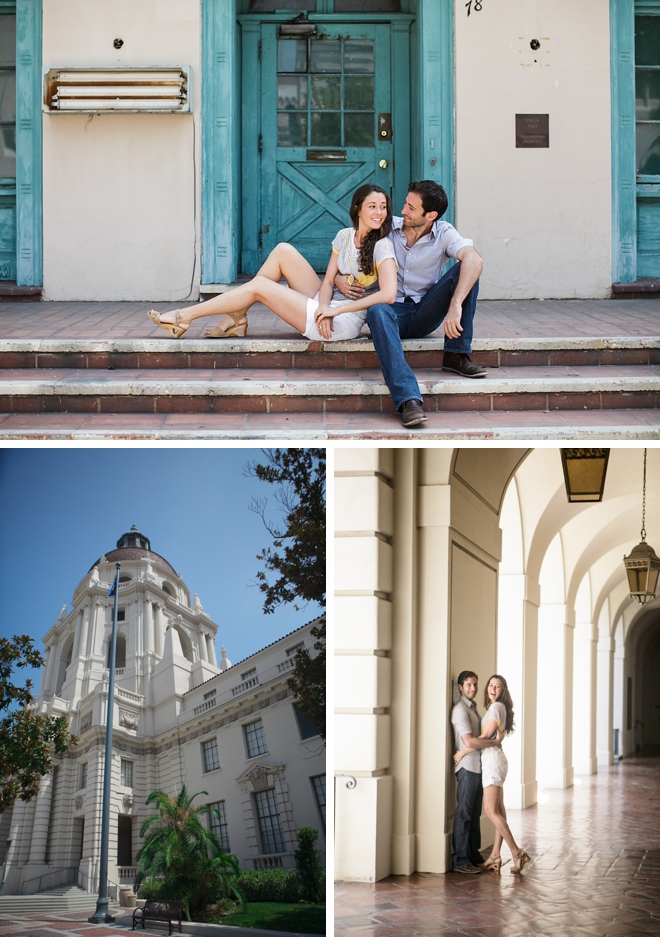Pasadena City Hall Engagement Session by RomaBea Images on ArtfullyWed.com