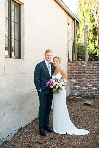 A romantic and industrial winter wedding in Atlanta by Rustic White Photography