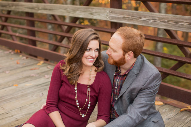 A romance-filled picnic engagement session surrounded by fall foliage | Ryan & Alyssa Photography: ryanandalyssa.com