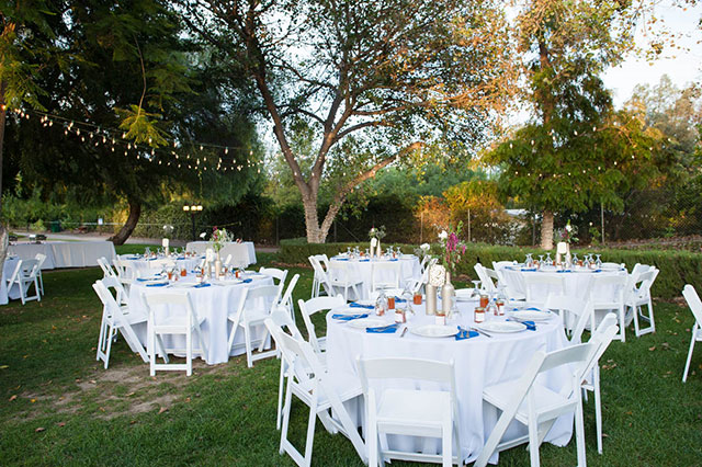 A fairy tale royal blue and magenta backyard wedding in California by Sarah Dupree Photography