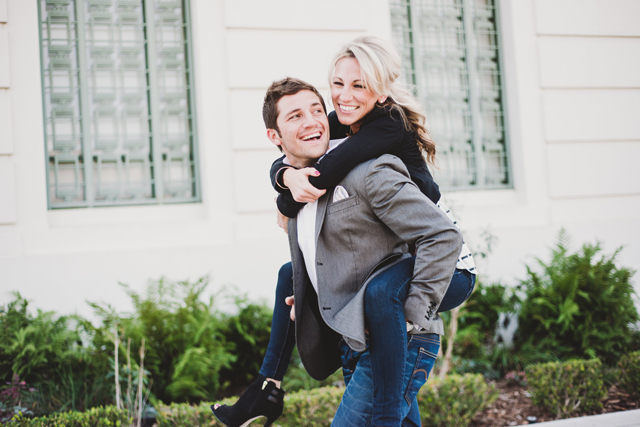 A L.A. engagement session in three parts at The Huntley Hotel, El Matador Beach and Griffith Observatory // photos by Shelly Anderson Photography: http://shellyandersonphotography.com || see more on https://blog.nearlynewlywed.com