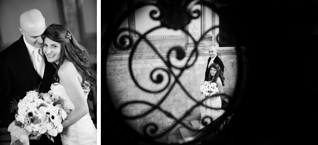 A romantic, intimate wedding in the middle of a snow storm by Snap! Weddings || see more on blog.nearlynewlywed.com