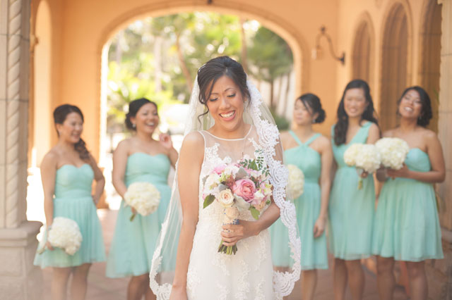 A multicultural estate wedding in Sarasota with aqua and pink details and a traditional Lion Dance // photos by Stephanie A Smith Photography: http://www.StephanieASmith.com || see more on https://blog.nearlynewlywed.com