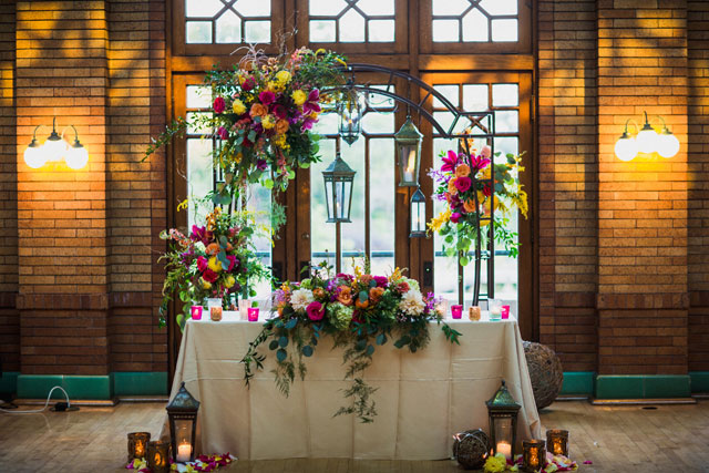 A colorful and creative multicultural wedding in Chicago with custom Prada shoes for the bride by Steve Koo Photography