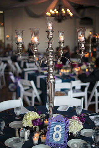 A chic urban wedding in an open industrial loft space with tons of DIY purple details // photos by Stewart-Hunter Photography: http://www.stewarthunterphotography.com || see more on https://blog.nearlynewlywed.com