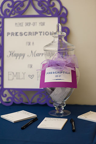 A chic urban wedding in an open industrial loft space with tons of DIY purple details // photos by Stewart-Hunter Photography: http://www.stewarthunterphotography.com || see more on https://blog.nearlynewlywed.com
