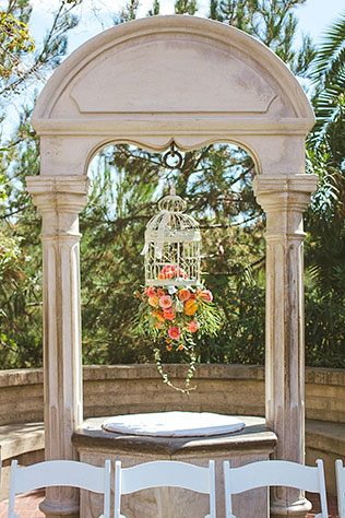 A vintage-styled peach and aqua restaurant wedding in San Diego | Studio Sequoia: http://studiosequoia.com