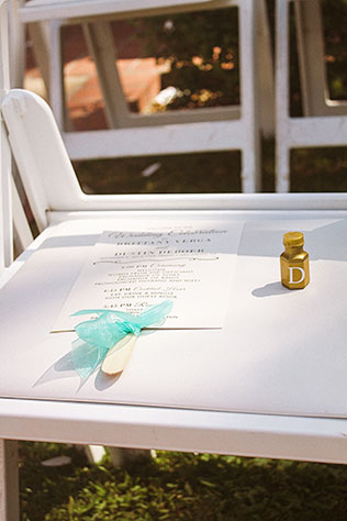 A vintage-styled peach and aqua restaurant wedding in San Diego | Studio Sequoia: http://studiosequoia.com