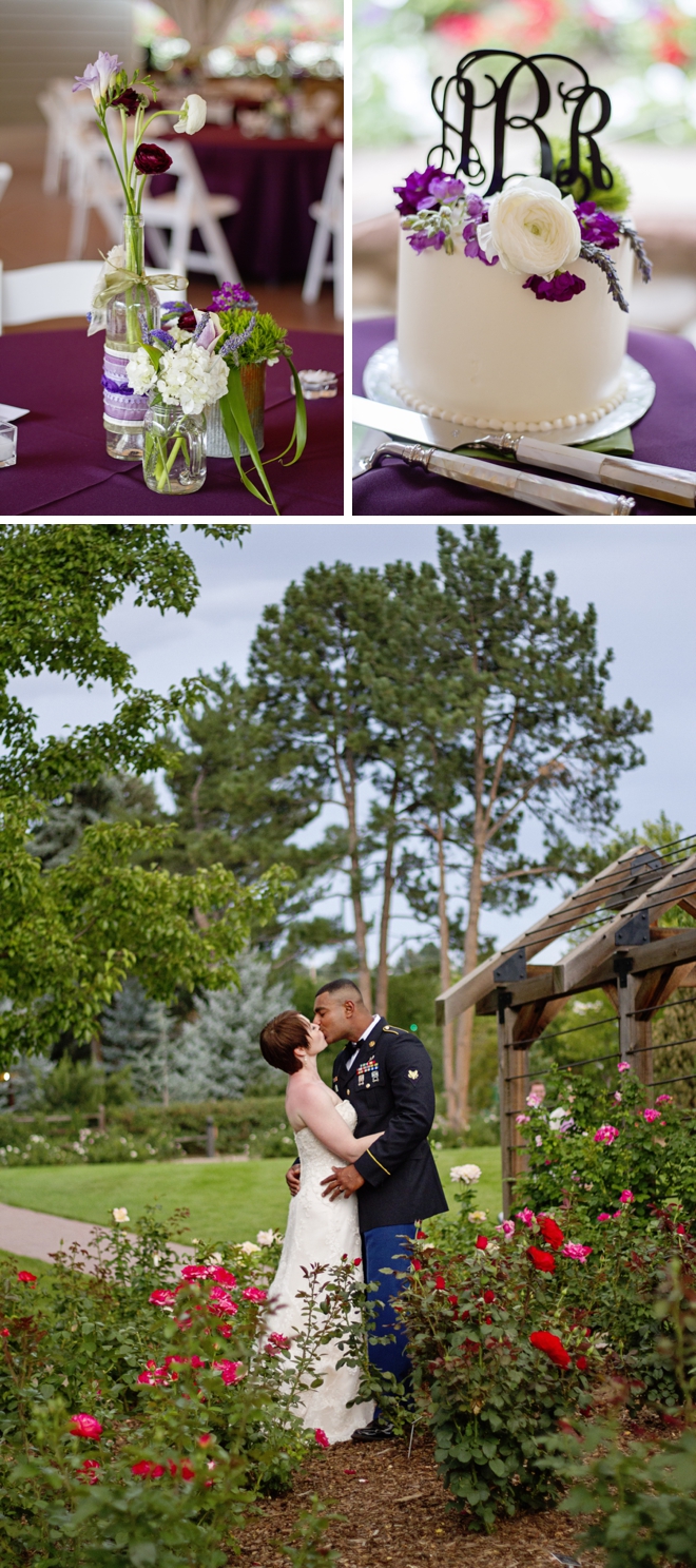 A summer garden wedding surrounded by flowers by Suzanne Kroner Photography, LLC || see more on blog.nearlynewlywed.com